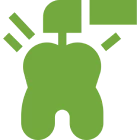 Abstract green figure illustration